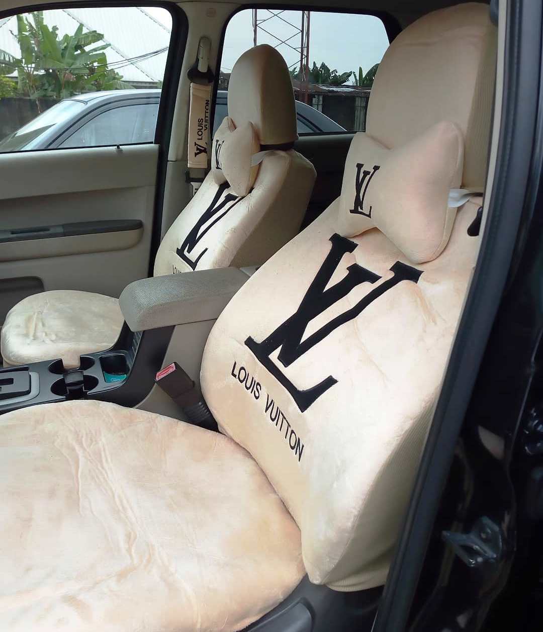 black louis vuitton seat covers